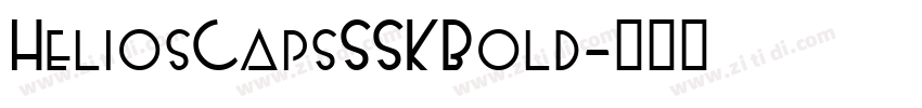 HeliosCapsSSK Bold字体转换